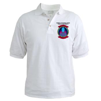 MUAVS1 - A01 - 04 - Marine Unmanned Aerial Vehicle Sqdrn 1 with text - Golf Shirt